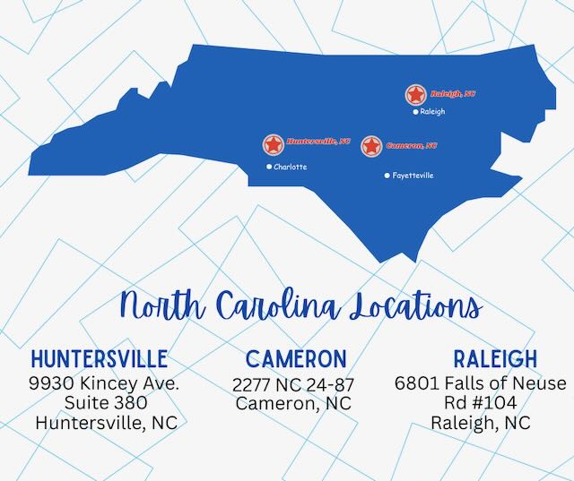 Phycinity NC Locations Map
